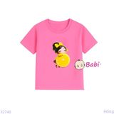  Áo Thun Tay Ngắn Cho Bé Gái Họa Tiết Chanh Vàng (31-46kg) 