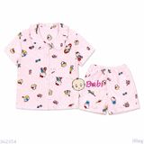  Bộ Pyjama tay ngắn quần đùi Bé Gái Hình Mèo ( 30-60kg ) 