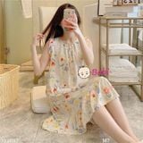  Đầm Tole Lanh Mùa Hè Mặc Mát Mẹ Bé (fs trên 50kg) 