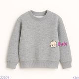  Áo Thun Tay Dài Form Rộng Cho Bé Màu Trơn (17kg-75kg) 