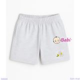  Quần Short  Màu Trơn In Hoa Cho Mẹ Và Bé (20kg - 53kg) 