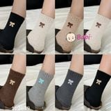  Set 8 Đôi Tất In Nơ Bé Gái Xinh Xắn (Freesize) 