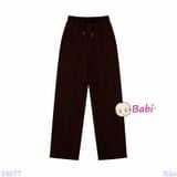  Quần Thun Suông Dài Bé Trai Bé Gái Màu Trơn M2 (27-75kg) 