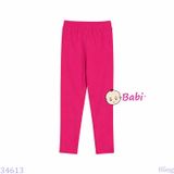  Quần Legging Dài Màu Trơn Cho Bé Gái (15kg - 35kg) 