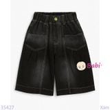  Quần Jeans Lửng Trơn Cho Mẹ Và Bé 049 (28kg - 50kg) 