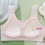  Áo Bra Lưới Cotton Học Sinh Bé Gái (30-53kg) 