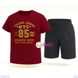  Bộ Thun Bé Trai Tay Ngắn Quần Lửng In Số 85 (23kg - 60kg) 