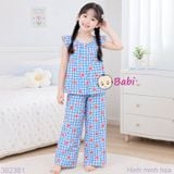  M3 Bộ Tole Lanh Quần Dài Mẹ Bé Gái (40-65kg) 