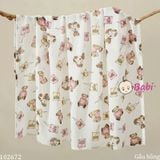  Khăn Gạc Tắm 2 Lớp Sơ Sinh 110x110cm 