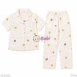  Bộ Pijama Tay Ngắn Quần Dài Họa Tiết Dâu M3 (25-58kg) 