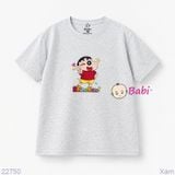  M6 Áo Thun Cotton Bé Trai Hình ShinChan (23-62kg) 