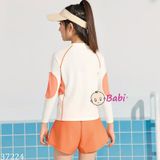  Bộ Đồ Bơi Bé Gái Tay Dài Quần Ngắn SELF-LOVE 
