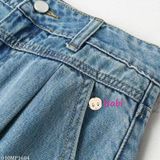  QUẦN SHORT JEAN CẠP CAO FORM XÒE TÔN DÁNG 