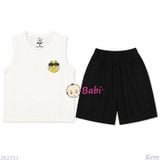  Bộ Thun Sát Nách Bé Trai In Mặt Cười (27 -65kg) 