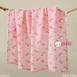  Khăn Gạc Tắm 2 Lớp Sơ Sinh 110x110cm 
