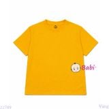  Áo Thun Bé Trai Bé Gái Tay Ngắn Màu Trơn (26-75kg) 