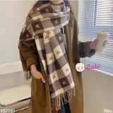  Khăn Choàng Họa Tiết Tim Xinh Xắn 
