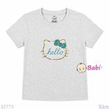 (H6) Áo Thun Baby Tee Mẹ Và Bé In Chữ Hello (30-68Kg) 