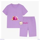  Bộ Bé Gái Quần Lửng In Hình Công Chúa (23-56kg) 