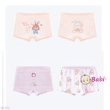  H15 Quần Lót Đùi Cotton Set 4c Bé Gái (35-50kg) 