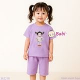  Bộ Bé Gái Quần Lửng In Hình Xinh Xắn (23-56kg) 