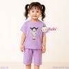 Bộ Bé Gái Quần Lửng In Hình Xinh Xắn (23-56kg)