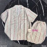  Bộ Pijama Tay Ngắn Quần Đùi Hoa M7 (25-58kg) 