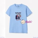  Áo Thun Bé Trai Bé Gái Tay Ngắn Hoạt Hình M3 (23-62kg) 