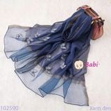  KHĂN HỌA TIẾT COTTON LANH LỤA SANG CHẢNH 