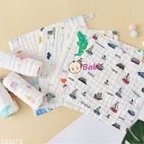 Set 5c Khăn Gạc Lau Mặt 30x30cm 