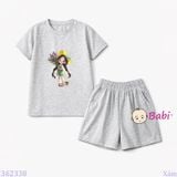  Bộ Bé Gái Tay Ngắn Quần Đùi Hoa Lavender  (20-57kg) 