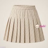  V2 Chân Váy Xếp Li Đính Nút (30-50kg) 
