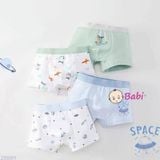  Set 4 Chip Đùi Cotton Bé Trai Họa Tiết Máy Bay (35-50kg) 