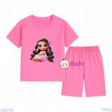  Bộ Bé Gái Quần Lửng In Họa Tiết Đẹp H2 (23-56kg) 