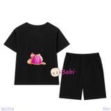  Bộ Bé Gái Quần Lửng In Hình Công Chúa (23-56kg) 