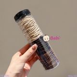  Ống 100 Cột Tóc Nhiều Màu Xinh Xắn 