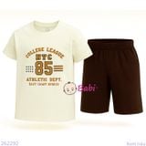  Bộ Thun Bé Trai Tay Ngắn Quần Lửng In Số 85 (23kg - 60kg) 