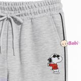  Quần Jogger Trẻ Em  Hình S.N.O.O.P.Y Đeo Kính Có Viền (23kg - 65kg) 
