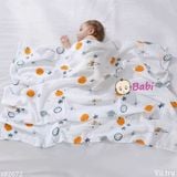  Khăn Gạc Tắm 2 Lớp Sơ Sinh 110x110cm 