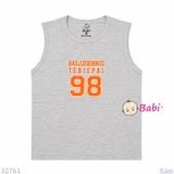  Áo Ba Lỗ Bé Trai Cotton Mát Mẻ Hè Số 98 (27–65kg) 