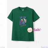  Áo Thun Bé Trai Bé Gái Tay Ngắn Hoạt Hình M3 (23-62kg) 