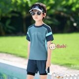  Bộ Đồ Bơi Bé Trai Tay Ngắn Quần Ngắn Auth (26-55kg) 