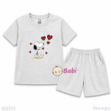  Bộ Thun Cotton Quần Đùi Mặc Hè Bé Gái (30-57kg) 