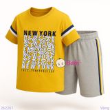  Bộ Tay Ngắn Quần Lửng In Chữ NewYork (30-60kg) 