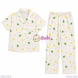  Bộ Pijama Tay Ngắn Quần Dài Nhiều Họa TIết M1 (25-58kg) 