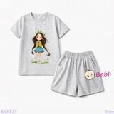  Bộ Bé Gái Tay Ngắn Quần Đùi Bé Cầm Hoa (20-55kg) 
