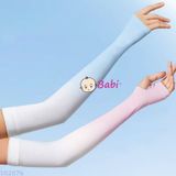  Găng Tay Ống Chống Nắng Màu Loang Sành Điệu 