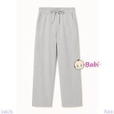  Quần Thun Suông Dài Trẻ Em Màu Trơn Đơn Giản (23-75kg) 