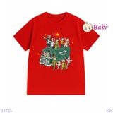  Áo Thun Gia Đình Tay Ngắn In Chữ Độc lập - Tự Do (26kg - 72kg) 