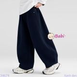  Quần Thun Trẻ Em Màu Trơn Sành Điệu (32-50kg) 